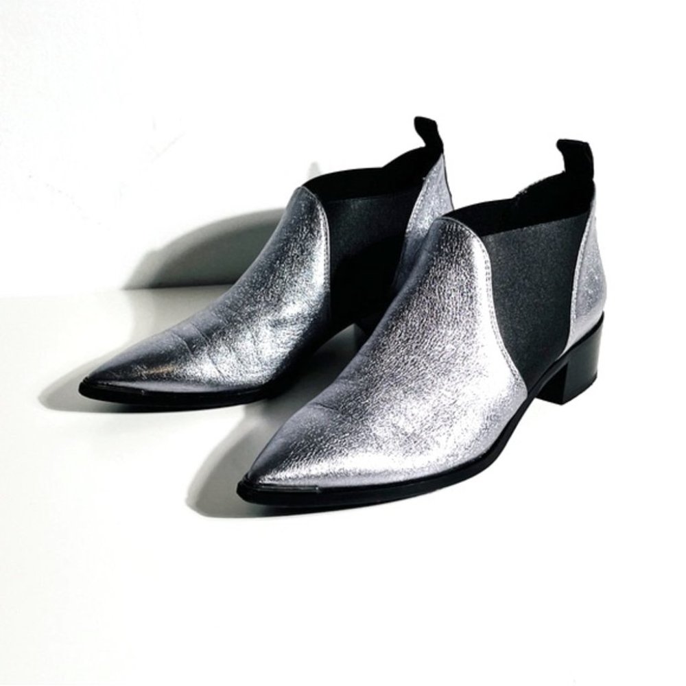 Acne Studios Jenny / Jensen metallic ankle boots size 36
